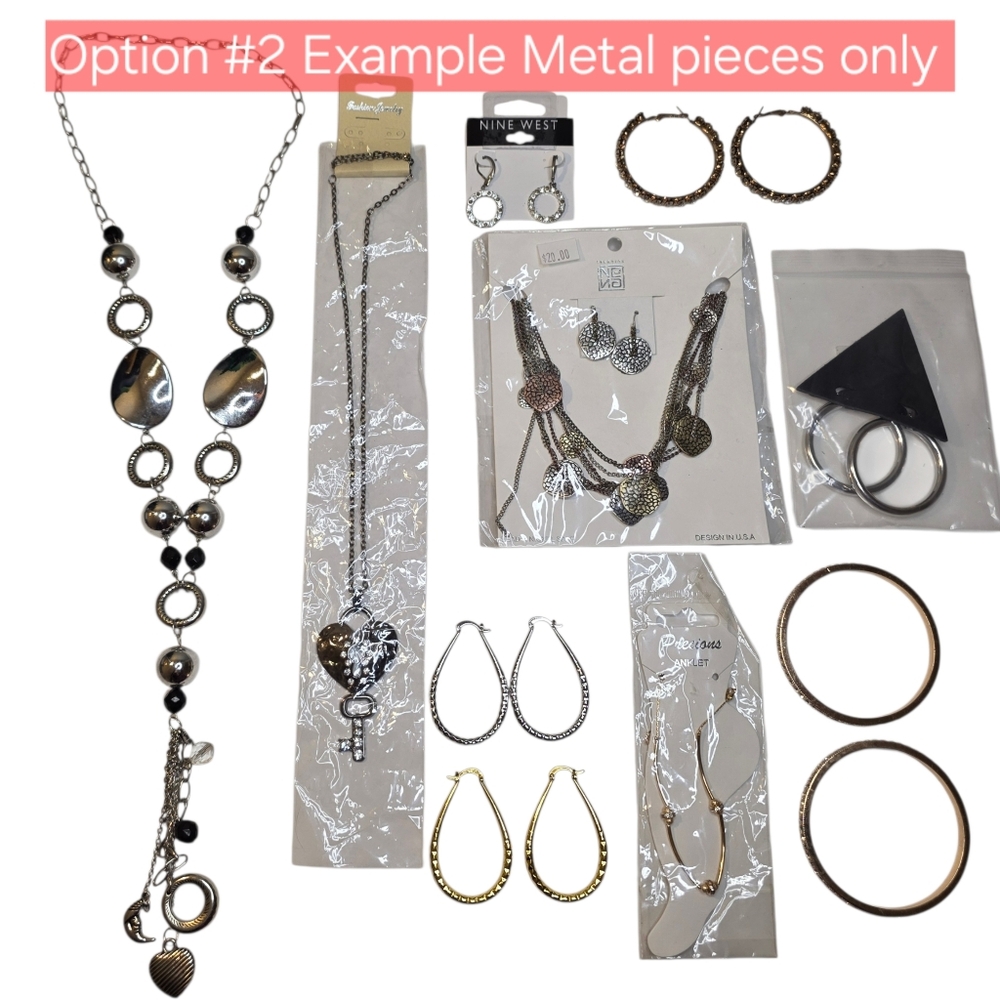 Fashion Jewelry Mystery Box Boho Gold & Silver Metal Or Oversized Bold Sets - Picture 5 of 6